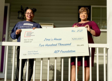 AEP Foundation Grants Zora's House $200,000