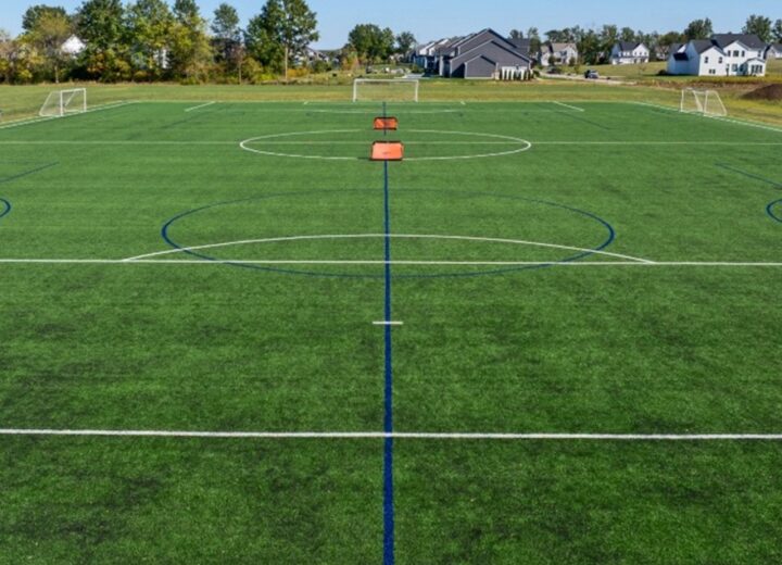 A photo of Blast FC's turf field.